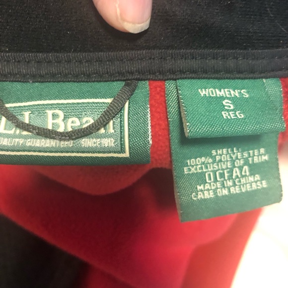 Ll Bean ladies summer fleece jacket size small - Picture 6 of 6